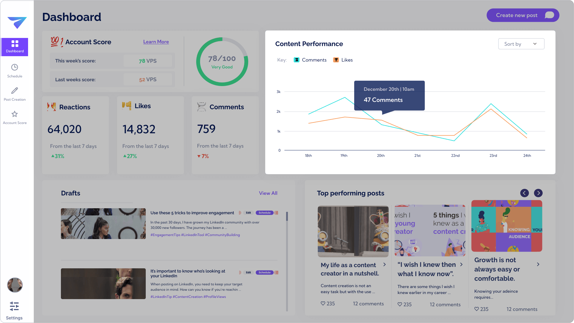 Vulse Content Feature