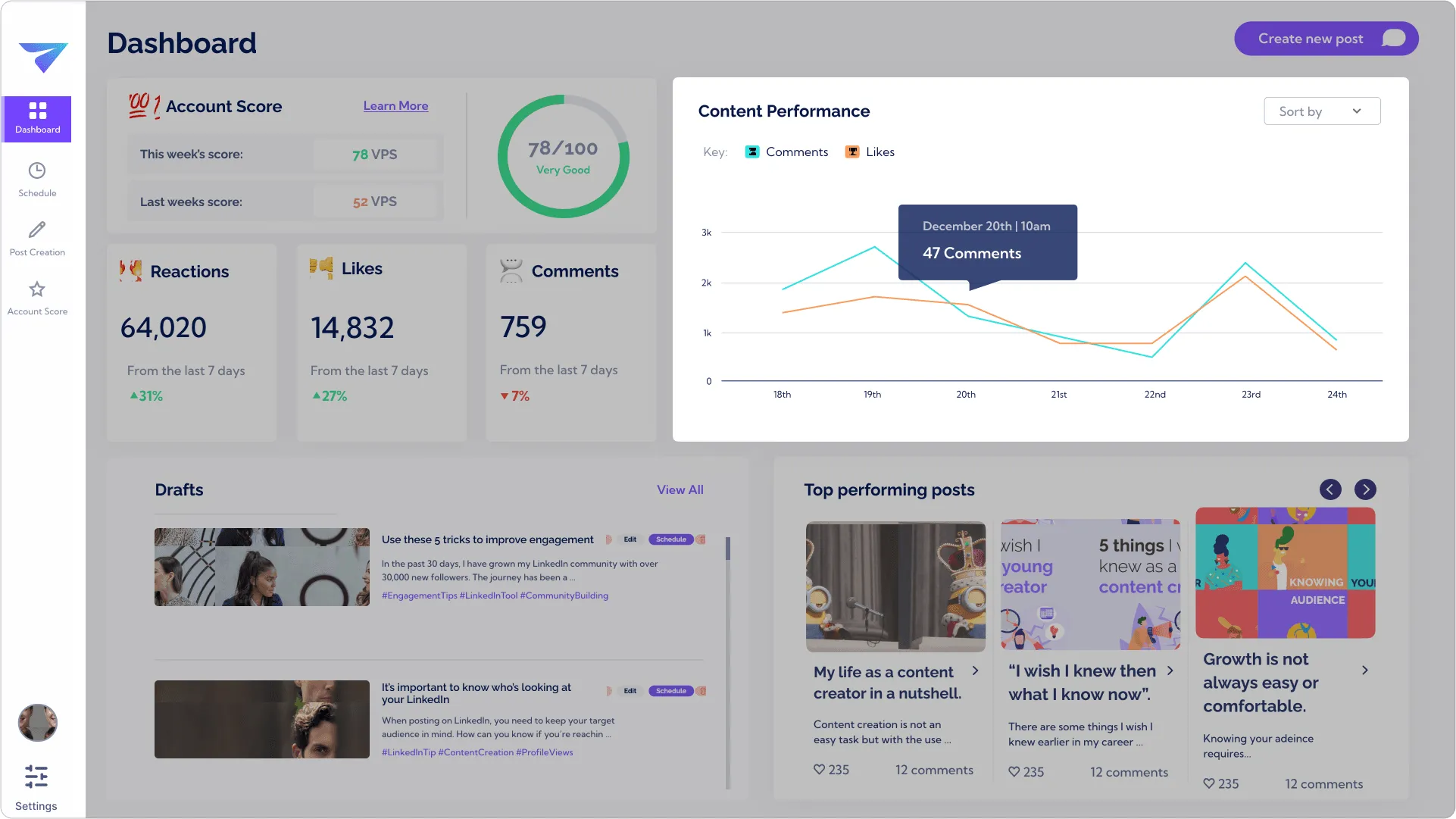 Vulse Content Feature